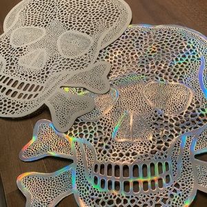 New skull reversible placemats